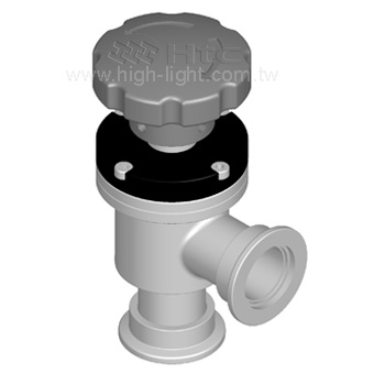 Angle valve Stainless steel manual DN16ISO-KF - 2