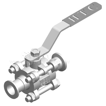 Ball valve SS304 DN16ISO-KF
