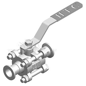 Ball valve SS304 DN50ISO-KF