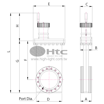 Gate valve DN100CF manual - 2