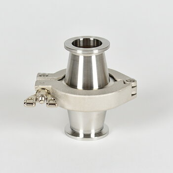 Partikelfilter DN25ISO-K mit Bronzfilter DN40ISO-KF Edelstahl/FKM 20µ