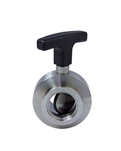 Butterfly valve Pfeiffer Vacuum DN16ISO-KF rostfri