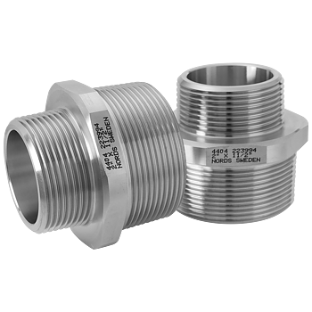 Gängadapter utvändig R-209 1 1/2" x 1"