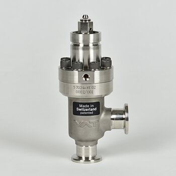 All metal angle valve VAT Series 57 DN16ISO-KF manual