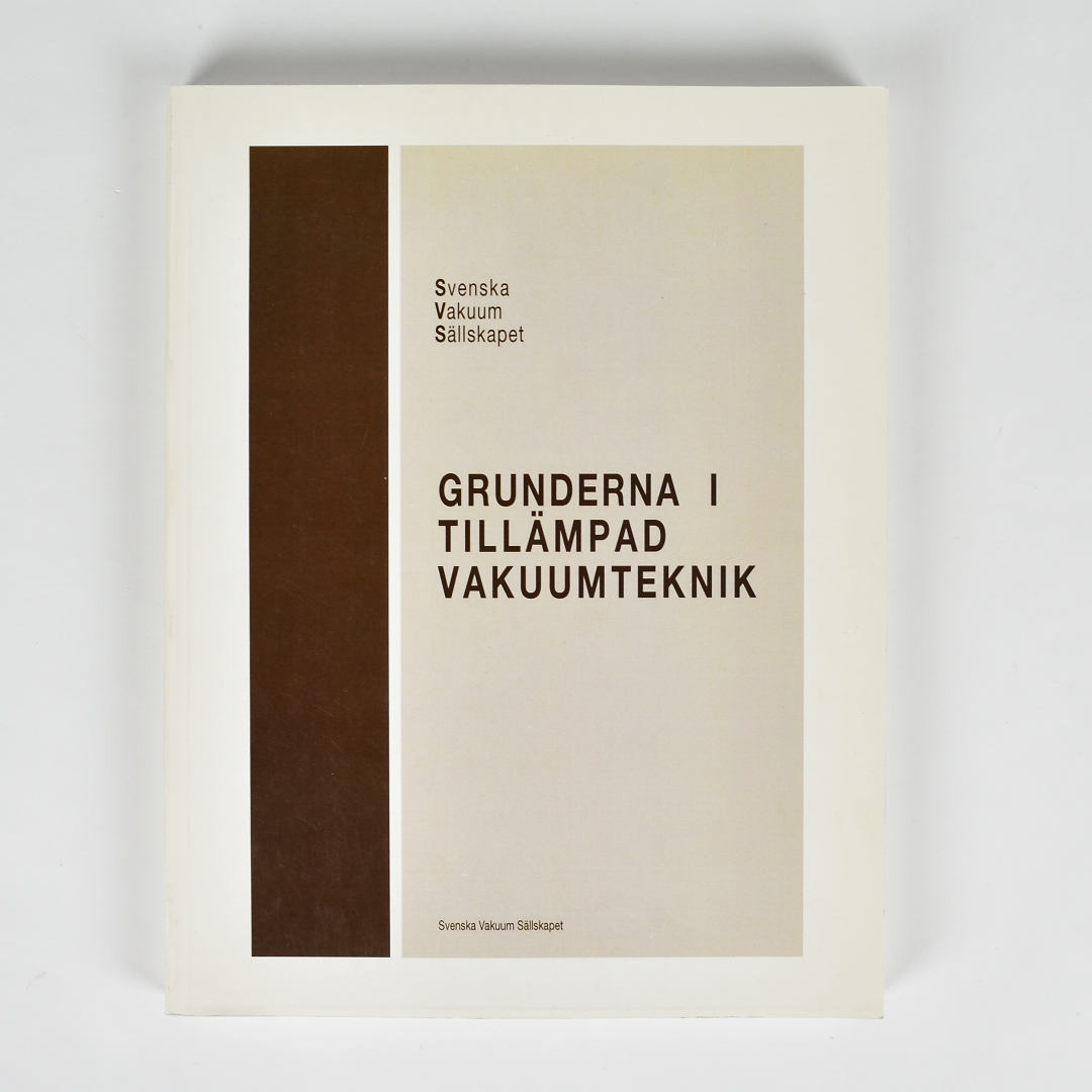 "Grunderna i tillämpad vakuumteknik", Swedish