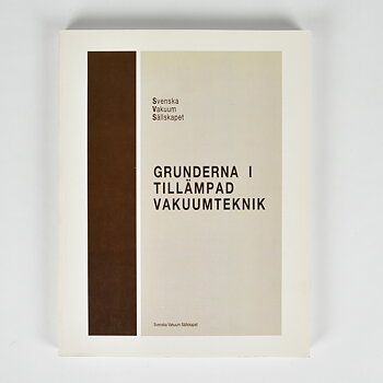 "Grunderna i tillämpad vakuumteknik", Swedish
