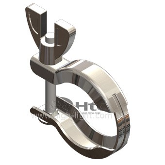 Spannring Edelstahl kompakt DN20/25ISO-KF Flügelmutter in Edelstahl