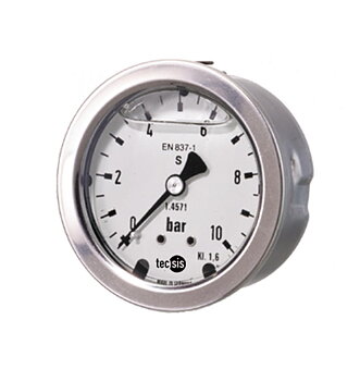 Manometer Bourdon Ø63 0...10, 1/4" B syrafast