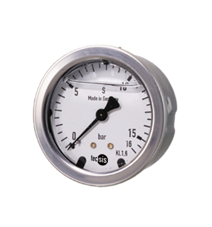 Manometer Bourdon glycerin filled Ø63 0...25, 1/4" B