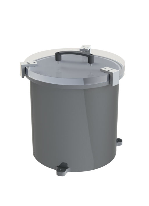 KVG Vertical chamber, acrylic lid (PMMA), Pfeiffer Vacuum