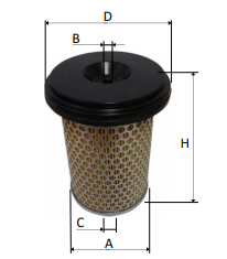 Air filter C23440 84040312 740544