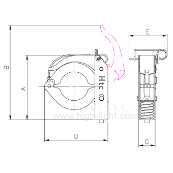Schnellspannring DN20/25ISO-KF - 2