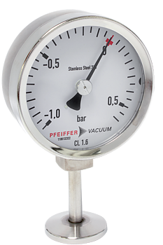 Manometer Bourdon Ø63 -1...0,5 connection DN16ISO-KF