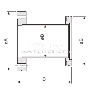 Reducing adaptor SS304 DN63CF-DN63ISO-K - 2