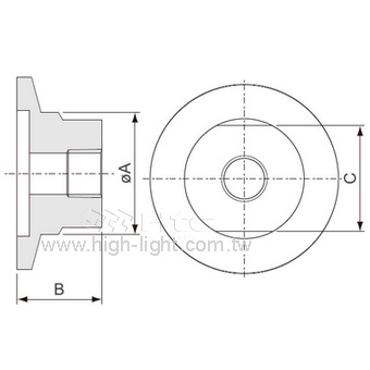 Adapter/muff rostfritt DN16ISO-KF-1/8" R - 3