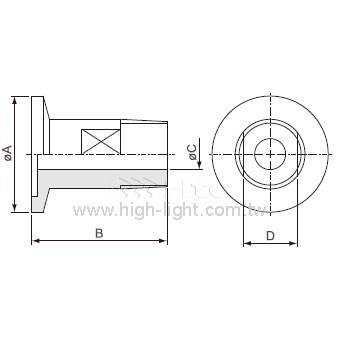 Male pipe adaptor SS DN16ISO-KF-1/2" NPT - 3