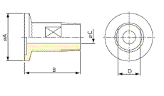Male pipe adaptor SS DN16ISO-KF-1/2" pipe thread - 2