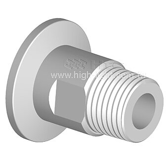 Male pipe adaptor SS DN40ISO-KF-1/2" pipe thread