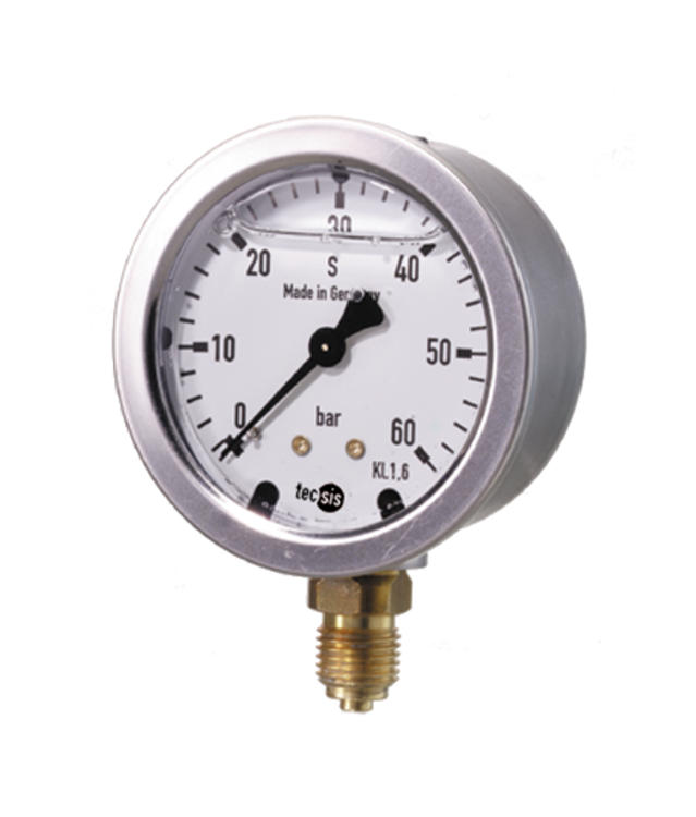 Manometer Bourdon glycerin filled Ø63 -1...5 1/4" N