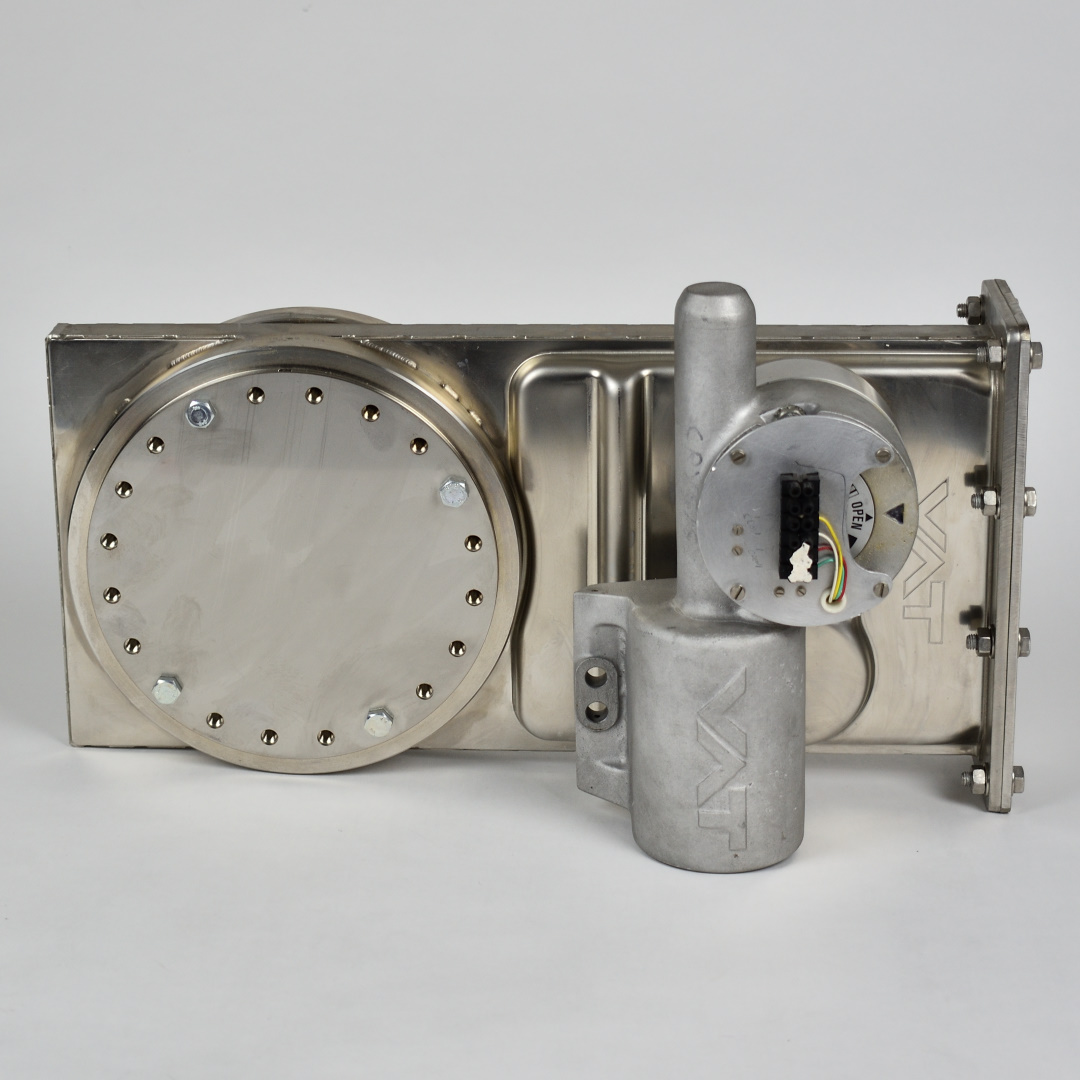 Gateventil VAT DN160CF-F serie 14  rostfri pneumatisk