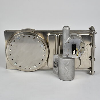 HV Schieber VAT DN160CF-F Serie 14 Edelstahl elektropneumatisch