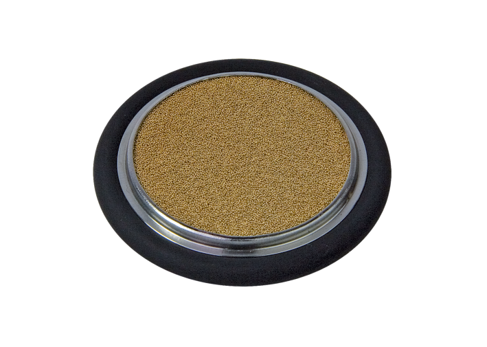 Centrerring med sintrat bronsfilter 20µ NW25KF rostfritt/FPM