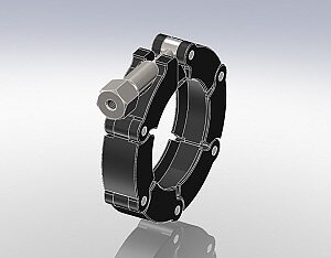 Clamping chain for metal seals DN50ISO-KF plastic