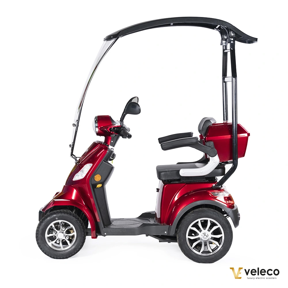 Promenadscooter med Tak och Litiumjonbatteri - Faster Röd - 8
