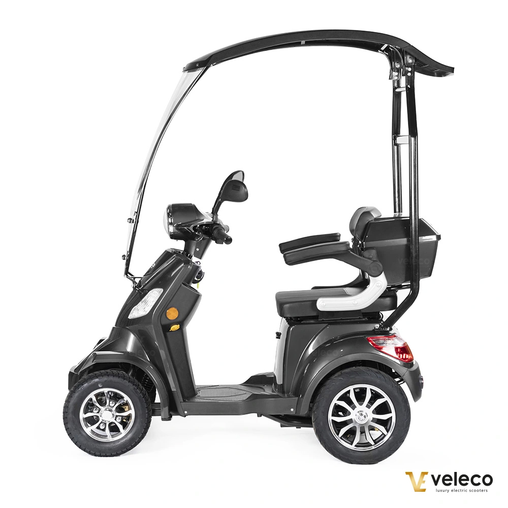 Promenadscooter med Tak och Litiumjonbatteri - Faster Grå - 8