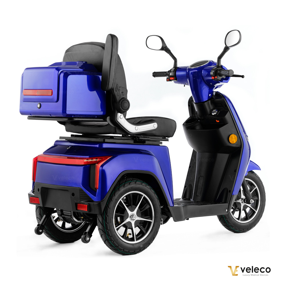 Promenadscooter Bäst i Test med Li-Ion batteri- Turris Blå - 8