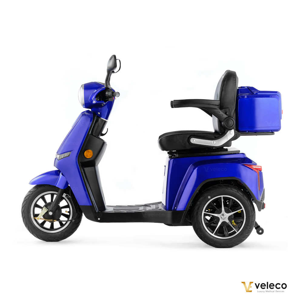 Promenadscooter Bäst i Test med Li-Ion batteri- Turris Blå - 12