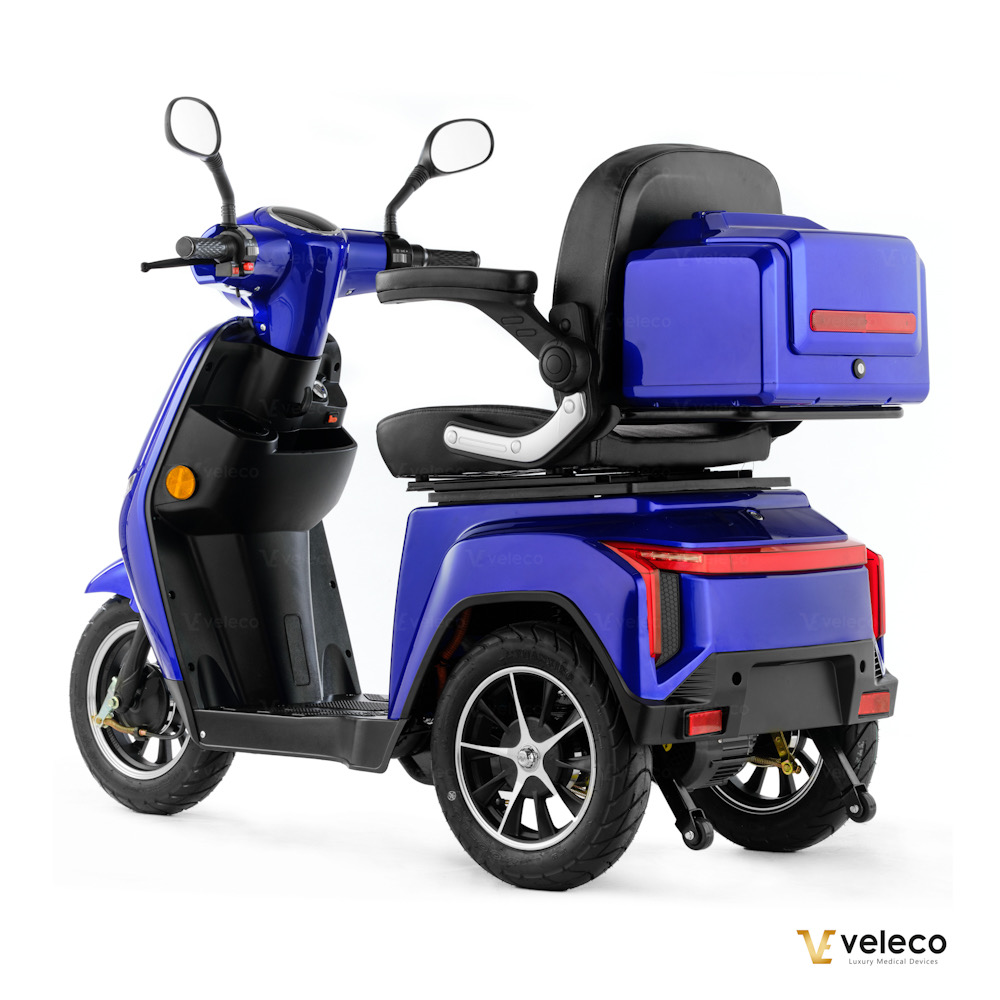 Promenadscooter Bäst i Test med Li-Ion batteri- Turris Blå - 10
