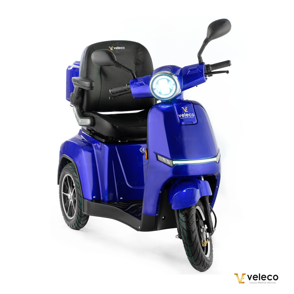 Promenadscooter Bäst i Test med Li-Ion batteri- Turris Blå - 16