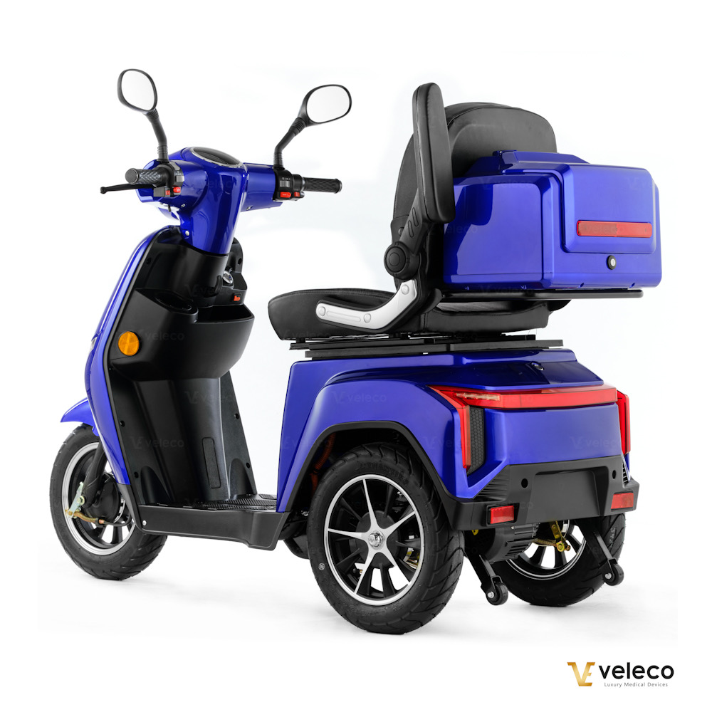 Promenadscooter Bäst i Test med Li-Ion batteri- Turris Blå - 11