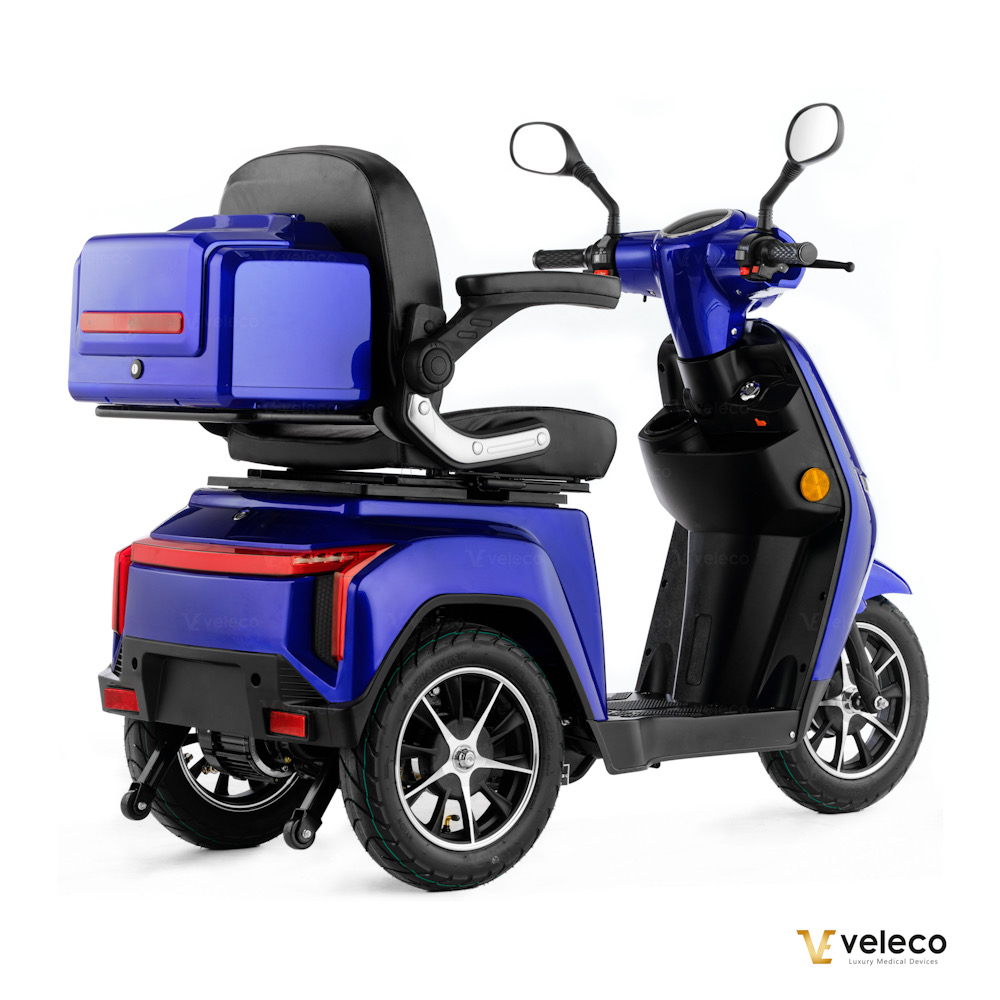 Promenadscooter Bäst i Test med Li-Ion batteri- Turris Blå - 7