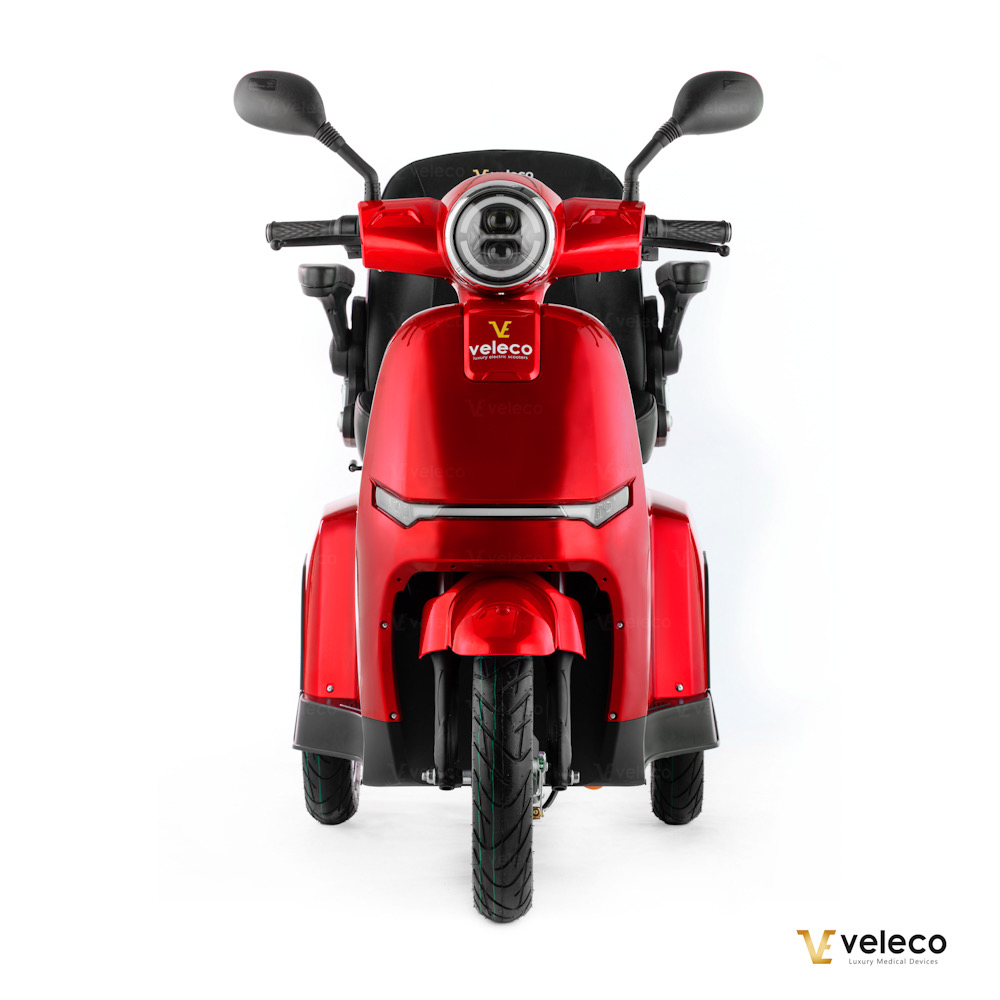 Promenadscooter Bäst i Test med Li-Ion batteri- Turris Röd - 5