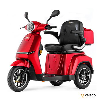 Promenadscooter Bäst i Test med Li-Ion batteri- Turris Röd