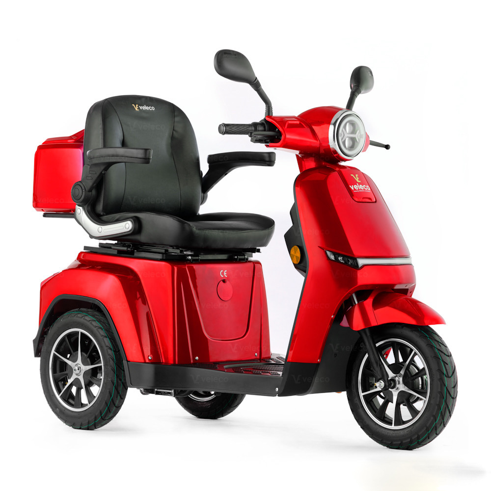 Promenadscooter Bäst i Test med Li-Ion batteri- Turris Röd