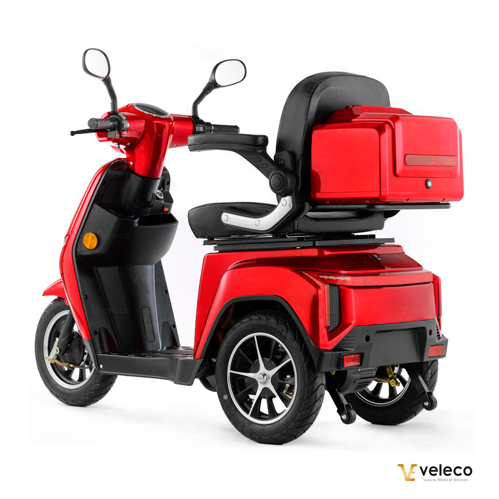 Promenadscooter Bäst i Test med Li-Ion batteri- Turris Röd - 10