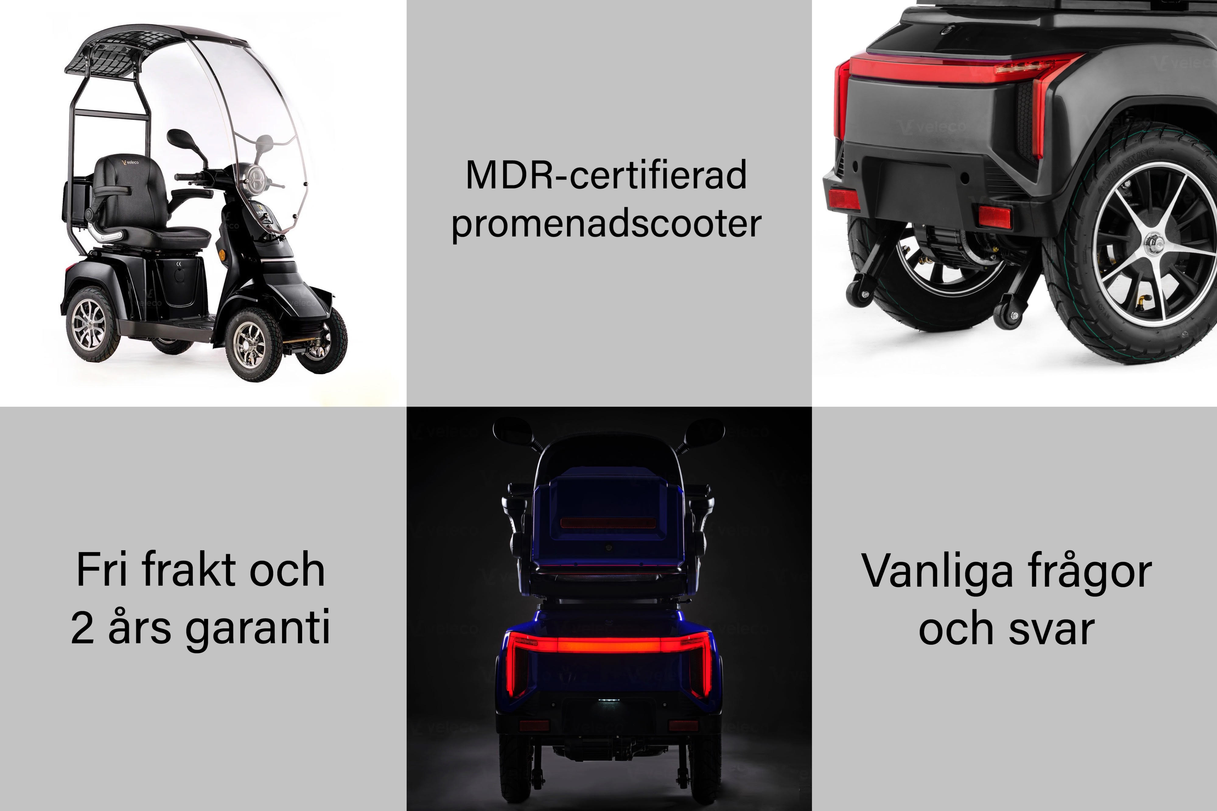 Promenadscooter med tak Gravis FAQ Vanliga Frågor med Svar