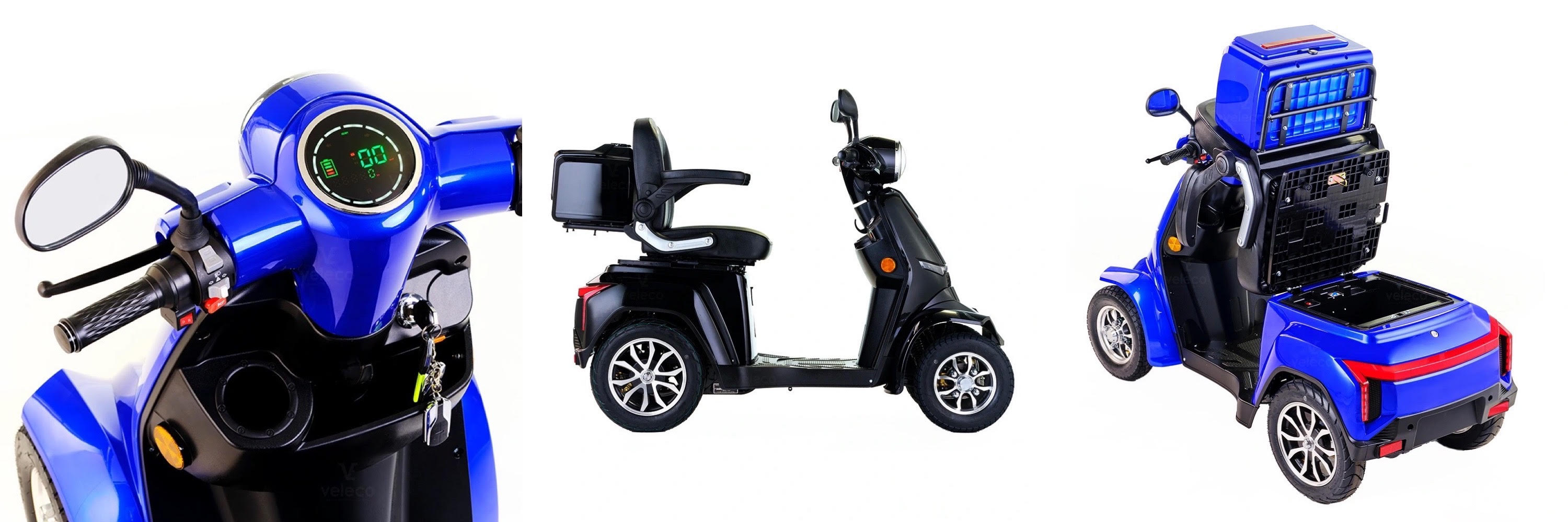 Promenadscooter bäst i test Gravis förvaring under sits