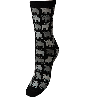 SOCKS MOOSE BLACK 36-40