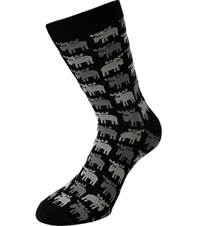 SOCKS MOOSE BLACK 41-45