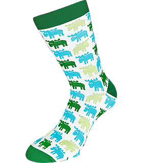 SOCKS MOOSE GREEN 41-45