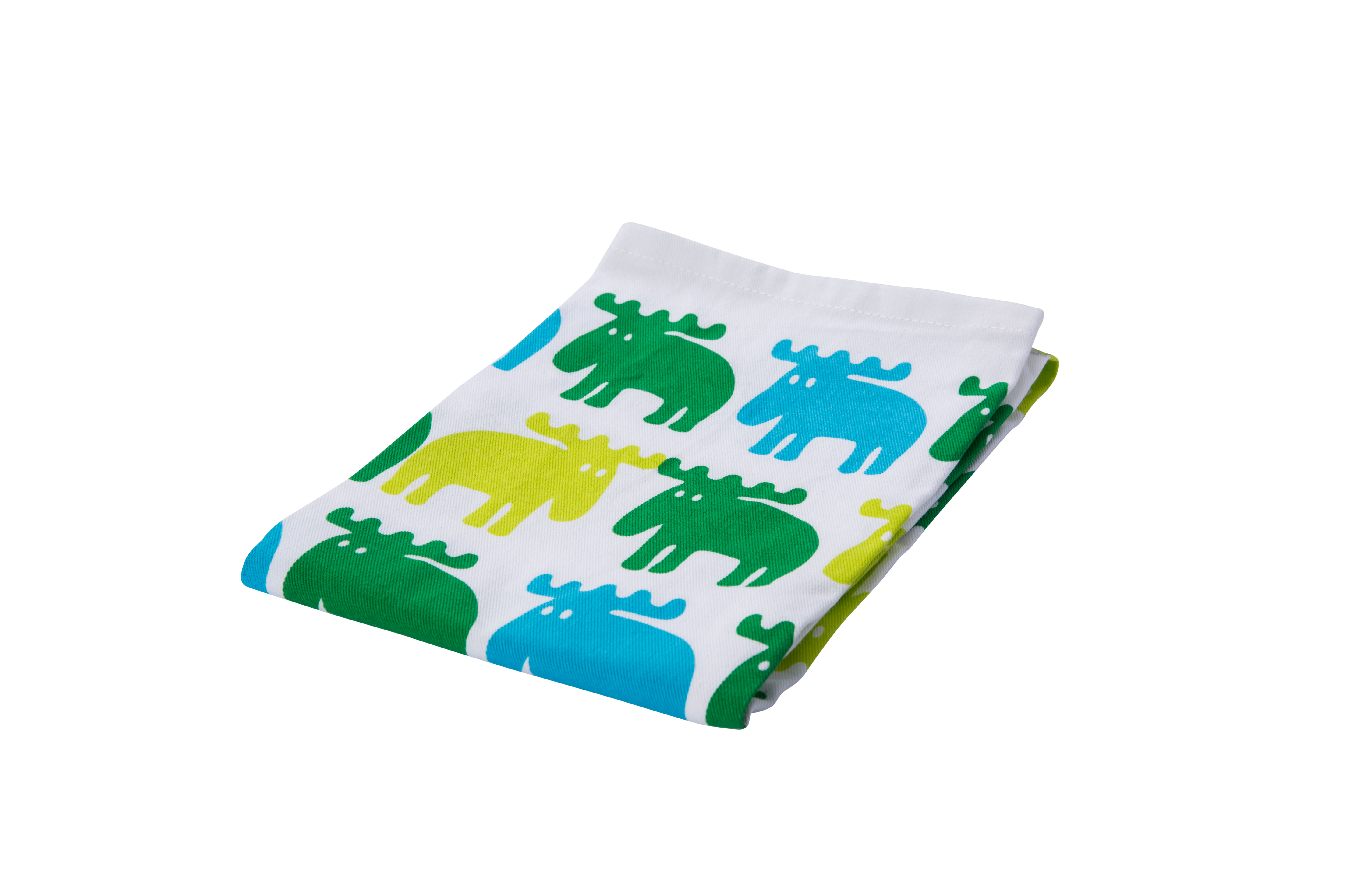 KITCHENTOWEL CLASSIC MOOSE GREEN