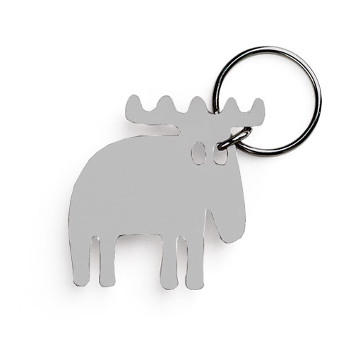 NYCKELRING A ÄLG SILVER