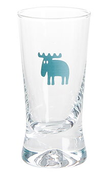 SNAPSGLAS ÄLG BLÅ