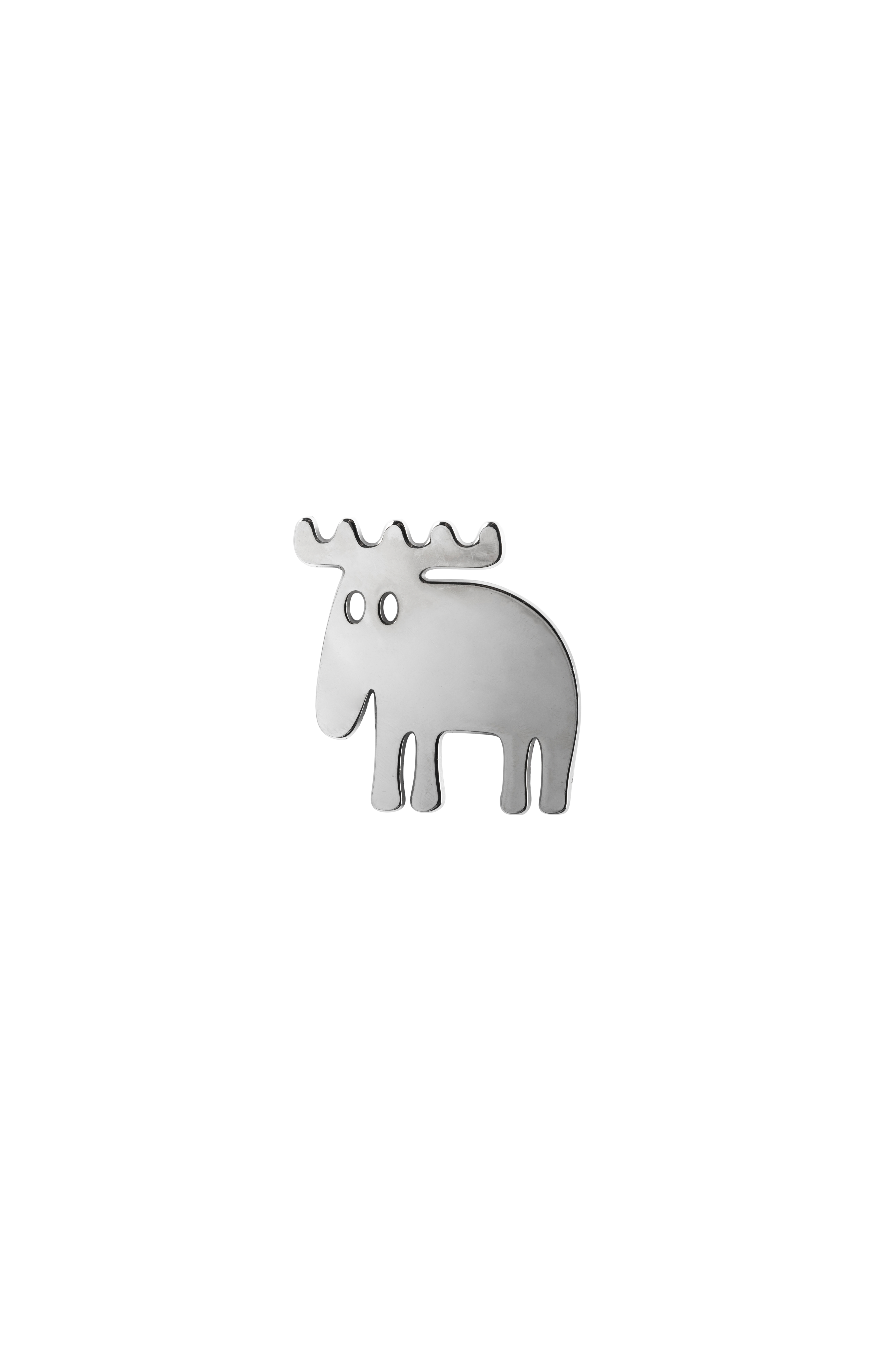 MAGNET L ÄLG SILVER