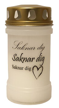 Gravljuslykta Saknar Dig 48 timmars brinntid