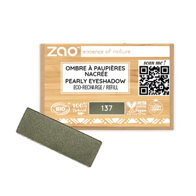 ZAO Refill Rectangle Eye Shadow 137 Golden Khaki